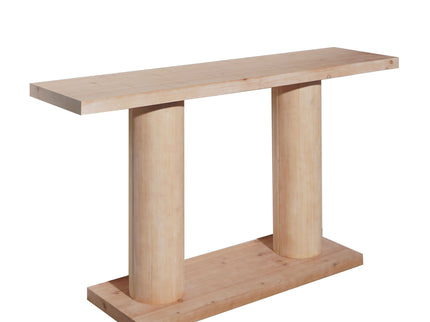 Double Cylinder Base Console Table For Living Room - Multi