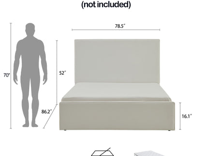 Lucas - Tall Headboard Upholstered Bed