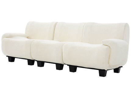 3 Seater Sofa Couch With Curved Armrests