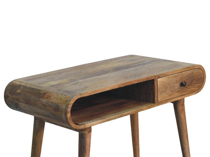 Writing Desk, Curved - Chestnut