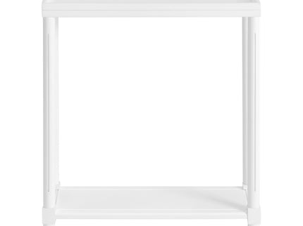 Narrow Side End Tables With Shelf (Set of 2)