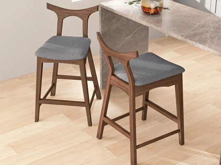 Hester - Upholstered, Square Bar Chair (Set of 2)