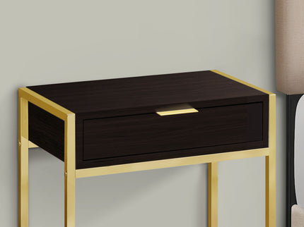 Accent Side Table, Storage Drawer, Spacious Tabletop
