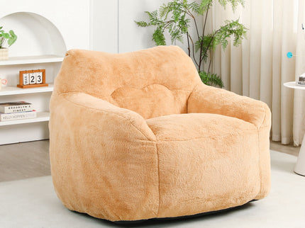 Beanbag Sofa Chair With Armrests Stuffed High Density Foam