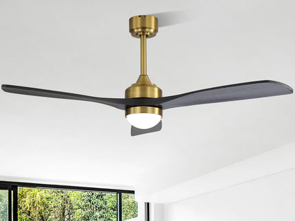 52" Ceiling Fan With Dimmable LED Light, 6 Speed DC Motor, 3 Blades