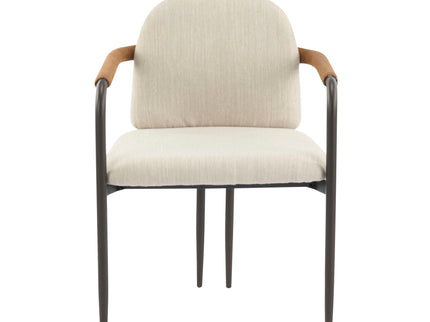 Modern Dining Chair Set With Durable Iron Frame And Comfortable Fabric Upholstery