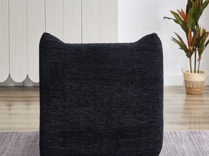 Bean Bag Chair With Armrests Oversized Comfy Beanbag Lounge Lazy Floor Sofa Accent Chair For Living Room - Black