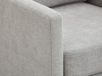 Modern Square Upholstered Swivel Accent Chair With Metal Base