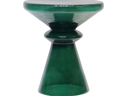Aventura - Sculptural Blown Glass Accent Table - Green