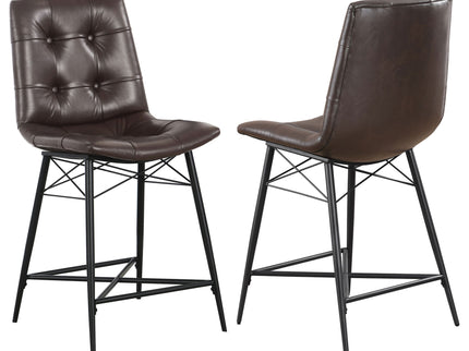 Counter Height Stools & Padded Seat (Set of 2)