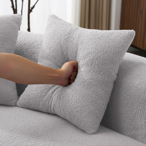 Curved 4 Seater Full Compression Sponge Sofa