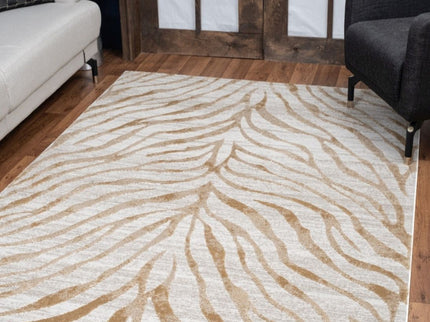 Elegance - 5'3" X 7'3" Area Rug - Gold