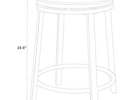 Swivel Bar Stools, Counter Height (Set of 2) - Blue