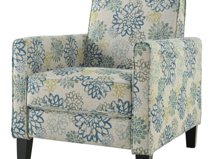 Push Back Upholstered Recliner Armchair