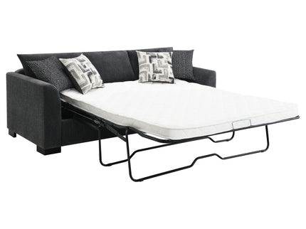 Pacheco - Upholstered Sleeper Sectional Chaise Sofa With Pocket Coils And Reversible Cushions - Dark Gray