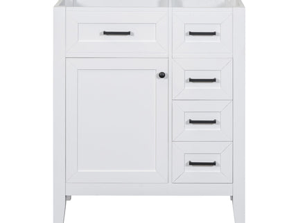 Modern Bathroom Vanity Base Only With Drawers, Freestanding Design