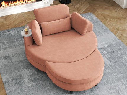 Sofa With Two Throw Pillows And A Waist Pillow With An Extra Tray For Comfortable Seating In Small Apartment Bedrooms