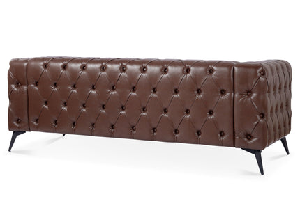 Square Arm Removable Cushion 3 Seater Sofa