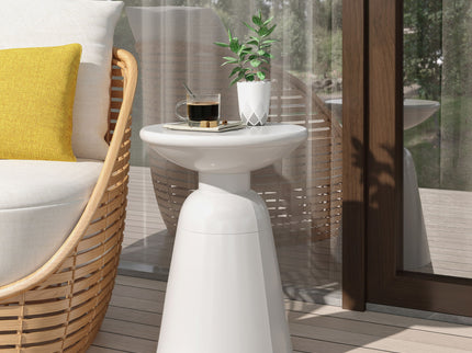Outdoor Modern Metal End Large Table