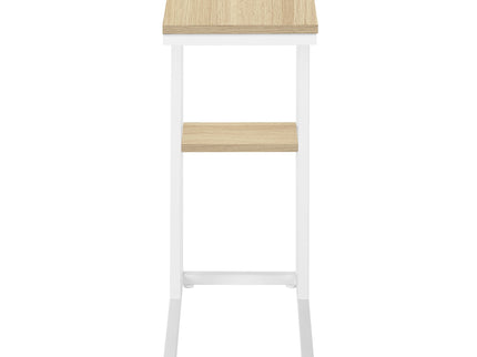 Accent Table, C - Shaped, Marble Look Contemporary & Modern Convenient Design