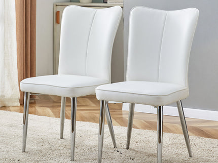 Modern Minimalist Dining Chairs With Metal Legs