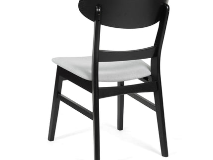 Mid Century Dining Chairs With Cushioned Seats And Wood Frame (Set of 2)