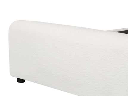 Luxury Upholstered Bed Frame With Curved Headboard & Footboard