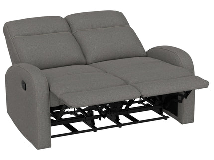 Manual Reclining Loveseat With Dual Seating Support For Living Room