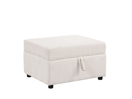 Sectional Sofa Convertible Pull-Out Bed With Storage Ottoman & USB Ports