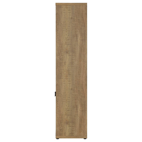 Noriega - 3 Shelf Media Tower With Open Shelves And Hidden Cabinet Storage - Mango Color
