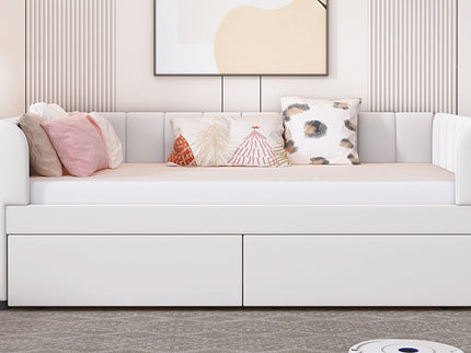 Upholstered Daybed With Ergonomic Design Backrest