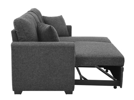 Upholstered Sectional With Pull Out Bed And Chaise Storage