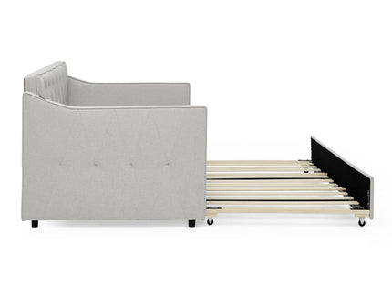 Daybed With Pop Up Trundle And USB Charging Armrest