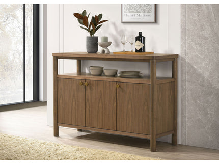 Graham - Sideboard With Open Shelf - Walnut