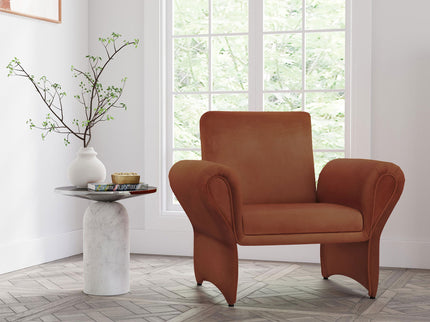 Whitney - Accent Armchair - Rusty Orange