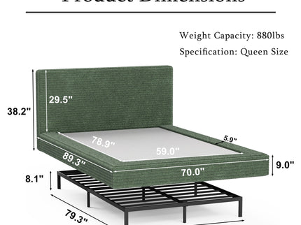 Airframe - Upholstered Bed Frame, Cloud Soft Headboard