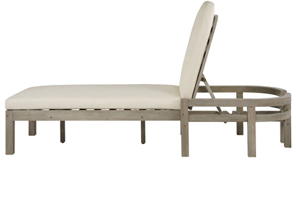 Outdoor Chaise Lounge With 5 Position Adjustable Backrest (Set of 2)