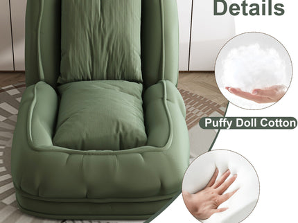 Upholstered Foldable Lazy Sofa Bed For Adults And Pets