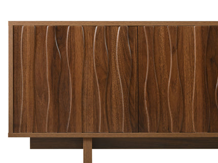 Retro Style TV Stand With Wavy Door