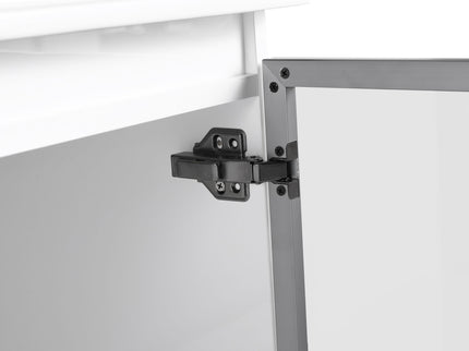 36" (35 1 / 4") Wall Mounted Bathroom Vanity, Cabinet With Half Door (Excluding Sink) - Glossy White