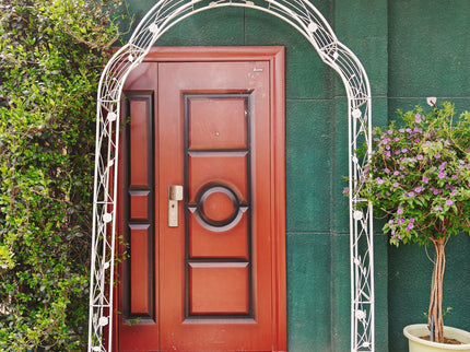 Metal Garden Arch Assemble Freely With 8 Styles Garden Arbor Trellis Climbing Plants Support Rose Arch