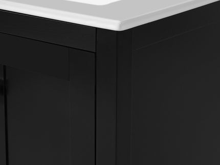 Bathroom Vanity With Integrated Undermount Ceramic Sink, 2 Doors And 1 Drawer, Soft Close Hinges
