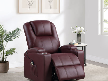 Macklin - Power Lift Massage Recliner With Heat And Dual Cupholders