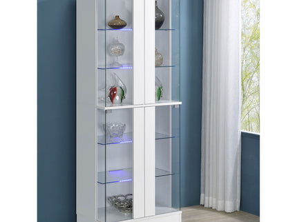 Gilbert - 4 Door LED Curio Display Cabinet