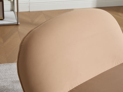 Pumpkin Shaped Swivel Accent Chair, 360 Degree Rotation For Living Room