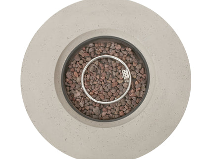 Modern Lightweight Concrete Outdoor Circular Fire Pit 50, 000 Btu