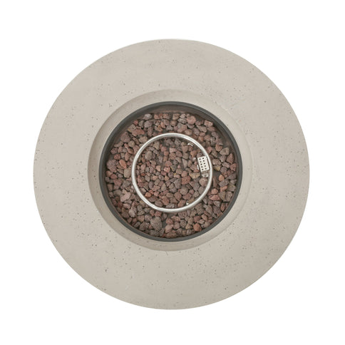 Modern Lightweight Concrete Outdoor Circular Fire Pit 50, 000 Btu