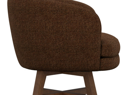 Swivel Accent Chair With Sculptural Base