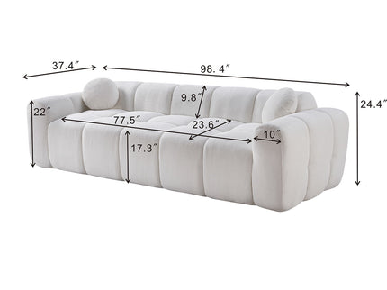 Extra Large Compression Sofa, Cloud Puff Couch For Living Room