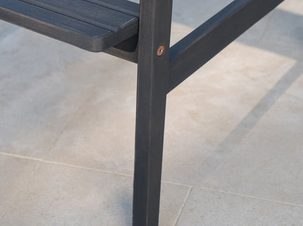 Outdoor Acacia Wood Adirondack Barstools (Set of 2)